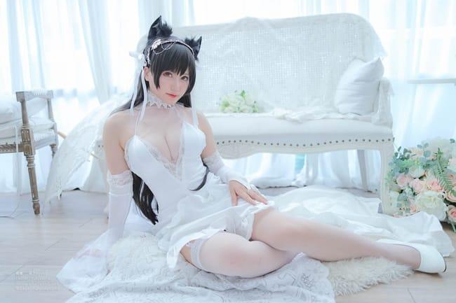 Nyako喵子 – NO.041 爱宕婚纱[62P-177MB]-3