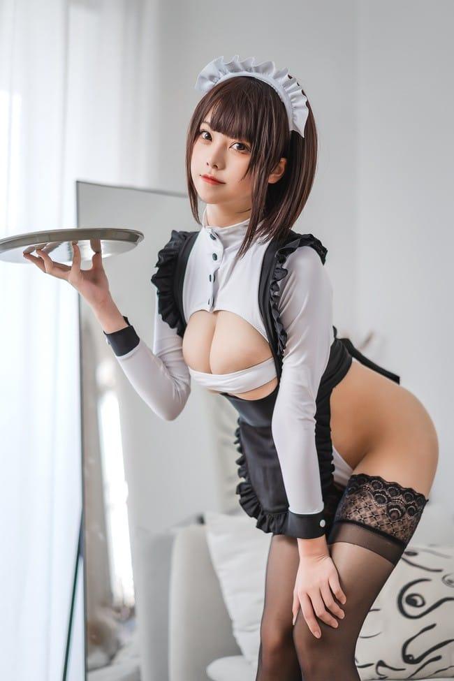 蜜汁猫裘 – NO.093 高叉女仆[50P-651MB]-1