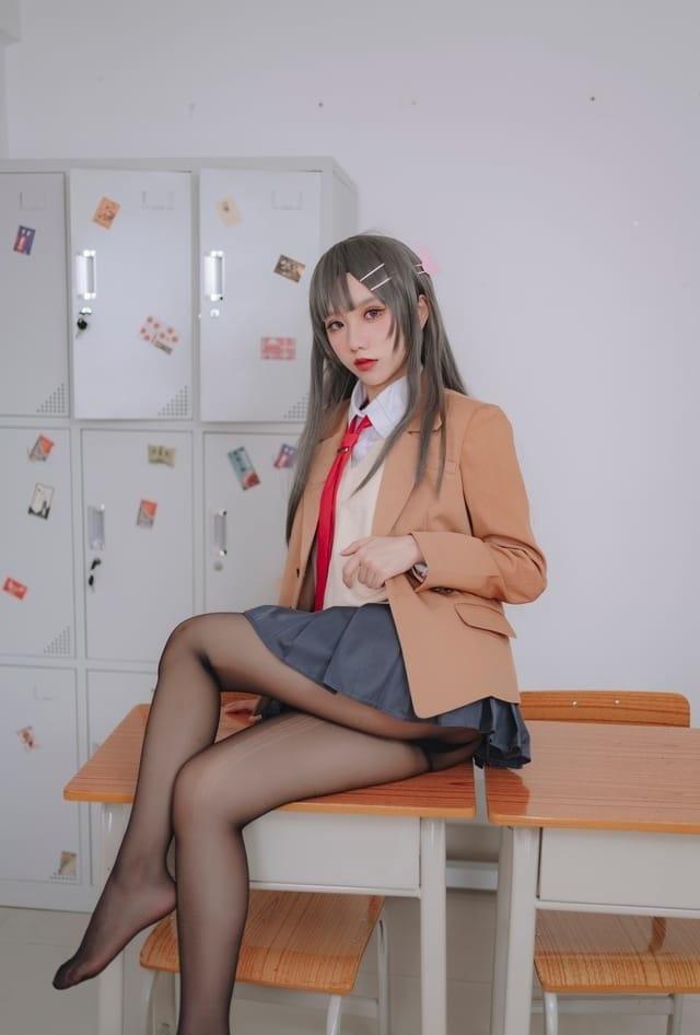 果咩酱w – NO.043 麻衣校服[30P-434M]-1