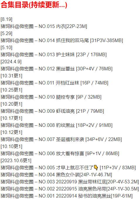 猪饲料 – 微密圈写真合集【持续更新中】-2