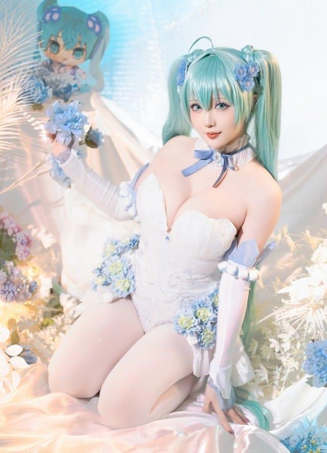 星之迟迟 – NO.190 2024年02月计划A 初音未来 粉蝶花精灵[54P1V-4.51G]-1