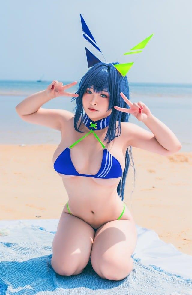 洛璃LoLiSAMA – NO.61 热恋的盛夏 花园泳装[66P-565MB]-1