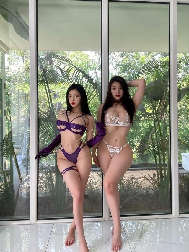 [微密圈]lelepigbaby – 双骄性感透视白色蕾丝[37P-218MB]