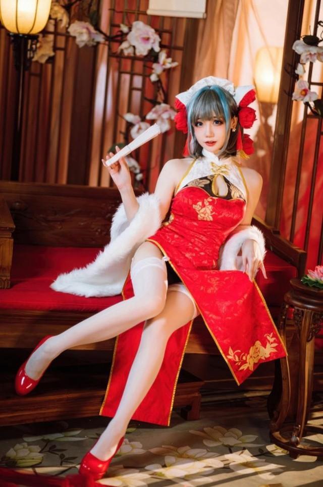 焖焖碳 – NO.046 碧蓝航线-柴郡新春旗袍[29P-180MB]-2